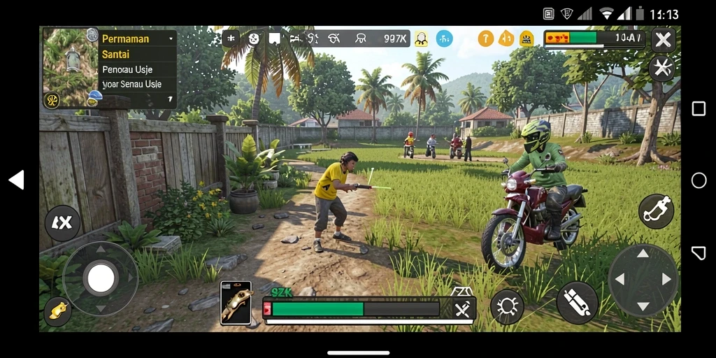 Screenshot gameplay yang menunjukkan keseruan bermain 9ZK.