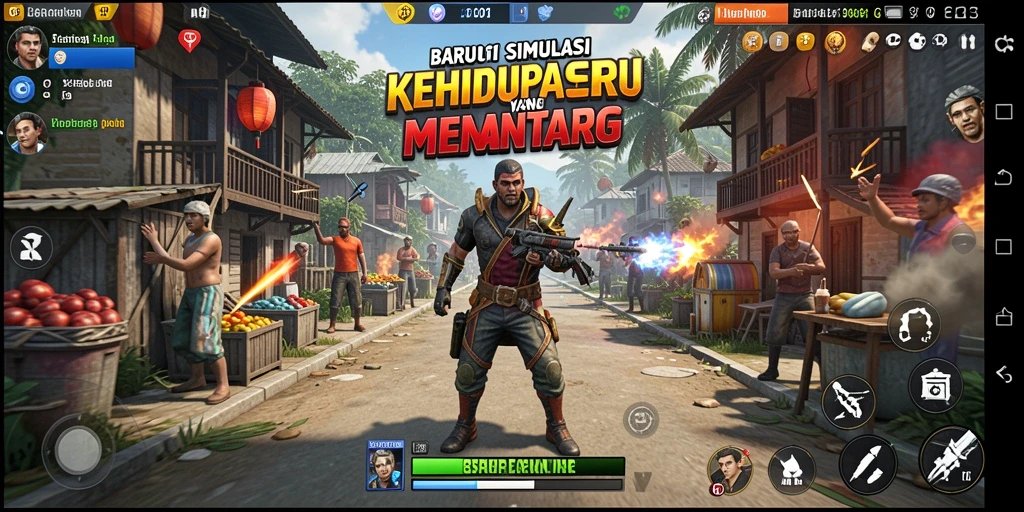 Tampilan permainan BARU01 dengan pengalaman simulasi yang imersif.