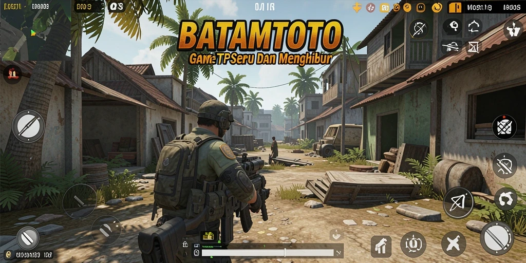 Tampilan menarik gameplay BATAMTOTO dalam aksi pertempuran TPS.