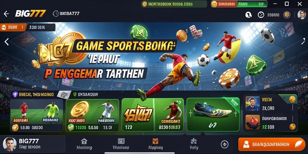Tampilan gameplay menarik aplikasi Sportsbook BIG777.