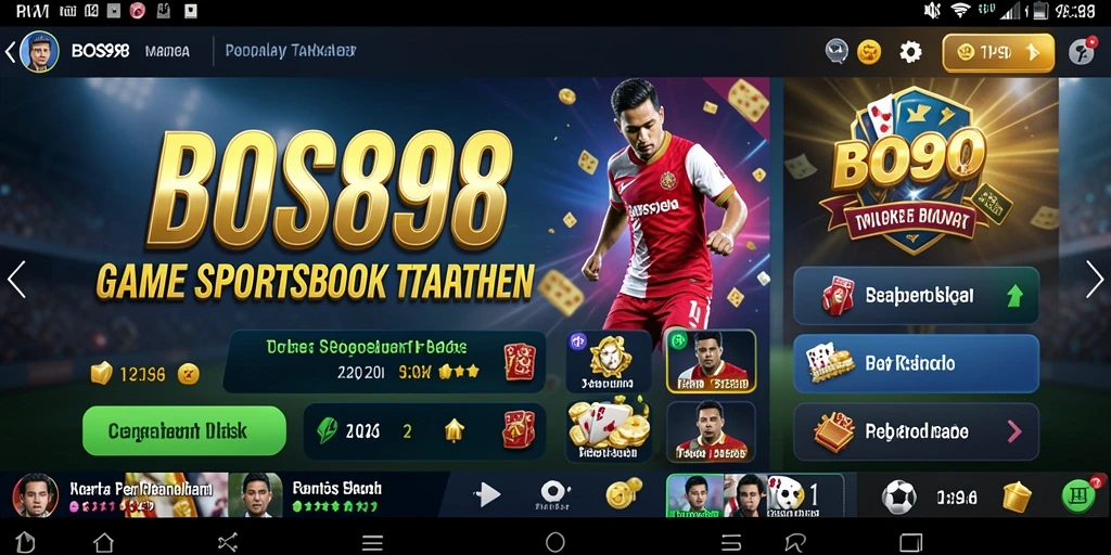 Tampilan gameplay taruhan olahraga yang seru di BOS898.