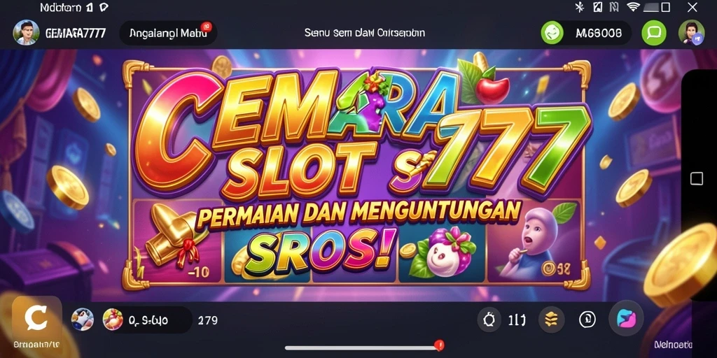 Tampilan gameplay CEMARA777 yang menarik dan penuh warna.