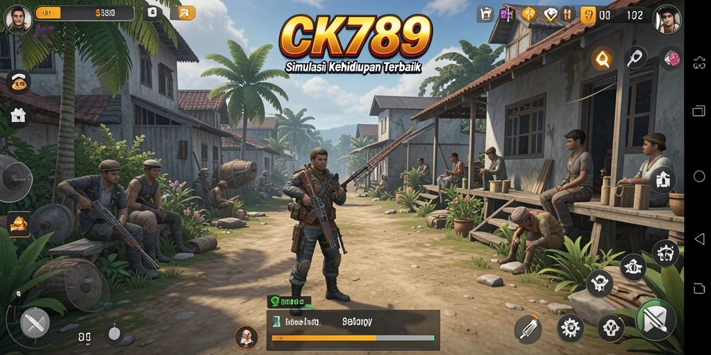 Tampilan gameplay CK789 yang menarik dan mendetail dalam simulasi kehidupan.