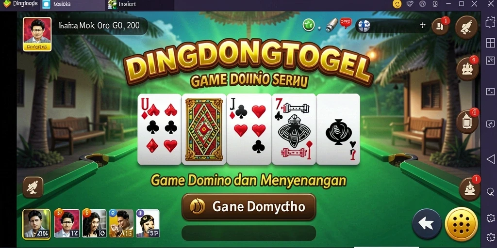 Tampilan gameplay mudah dan menarik di DINGDONGTOGEL.