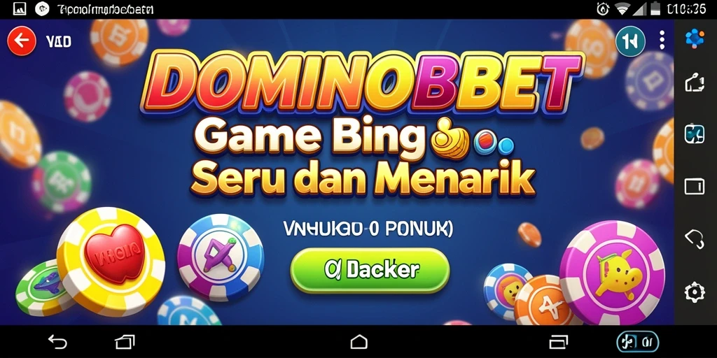 Screenshot dari gameplay Bingo yang seru di DOMINOBET.
