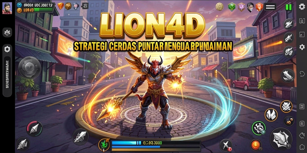 Tangkapan layar gameplay <strong>LION4D</strong> yang menunjukkan pertempuran strategis yang mendebarkan.