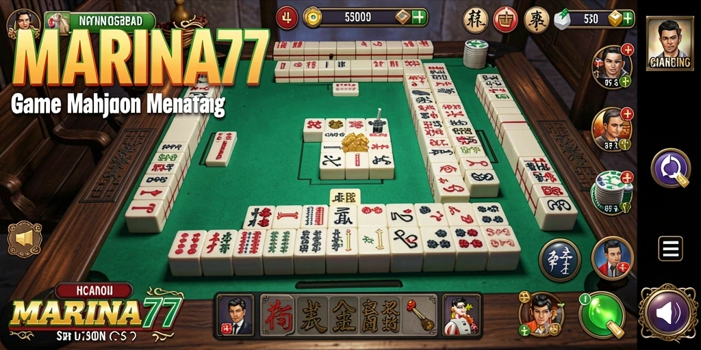 Tampilan gameplay Mahjong yang menarik di MARINA77.