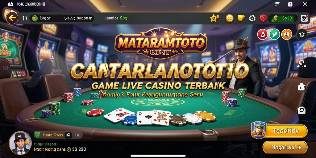 Tampilan gameplay Live Casino yang memukau di MATARAMTOTO.