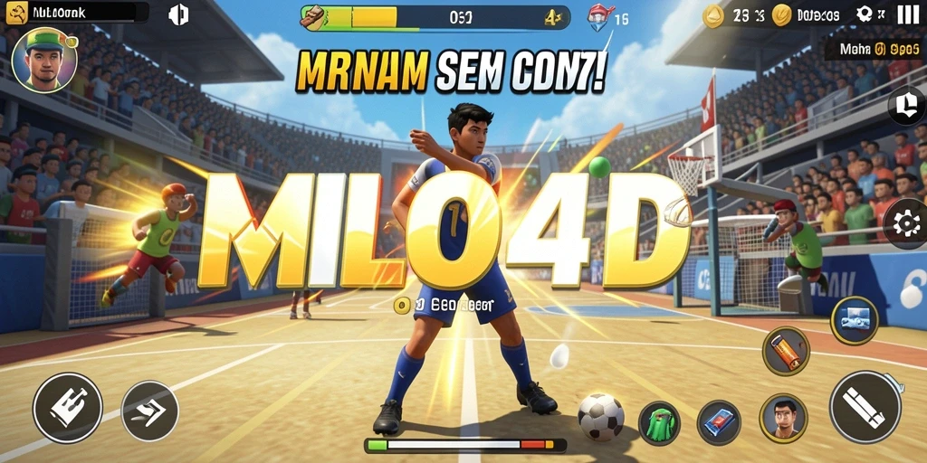 Tampilan gameplay seru dalam MILO4D dengan berbagai olahraga.