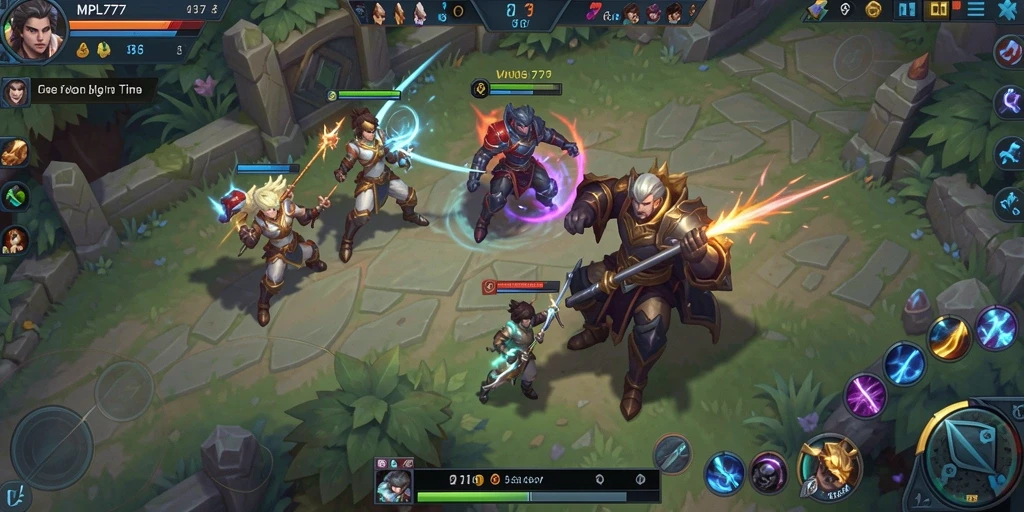 Tampilan menarik dari gameplay <strong>MPL777</strong> dalam pertempuran tim yang seru.