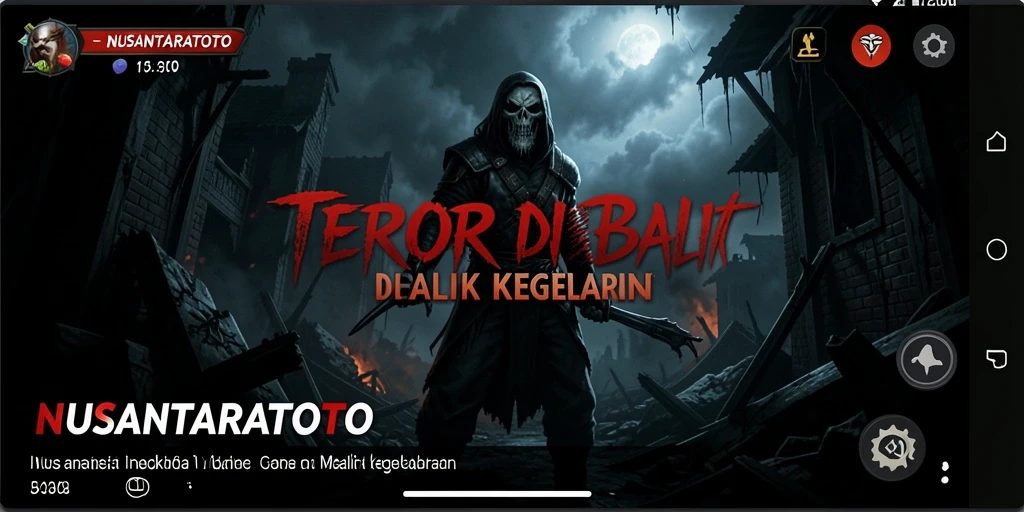 Tampilan gameplay menegangkan dengan suasana menyeramkan.