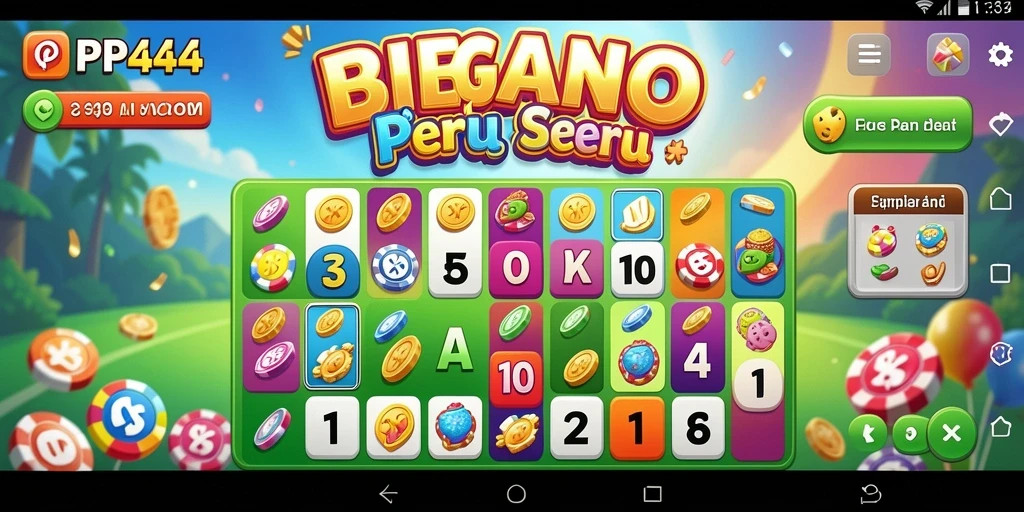 Tampilan gameplay PP444 yang seru dan interaktif dalam permainan Bingo.