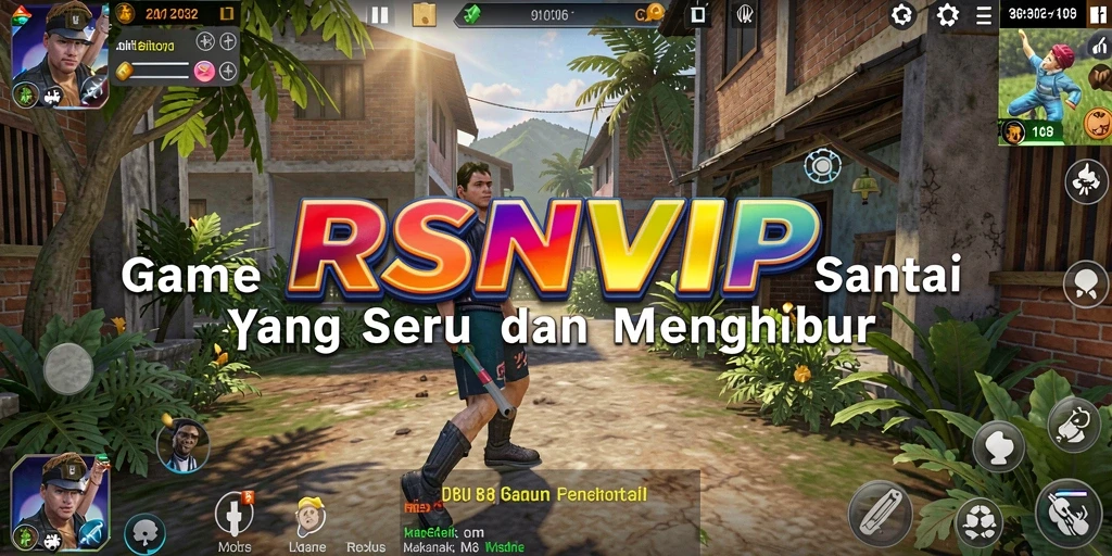 Tampilan gameplay RSNVIP yang penuh warna dan menarik.