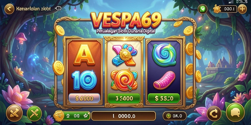 Tampilan gameplay menakjubkan di VESPA69 dengan tema slot yang menarik.