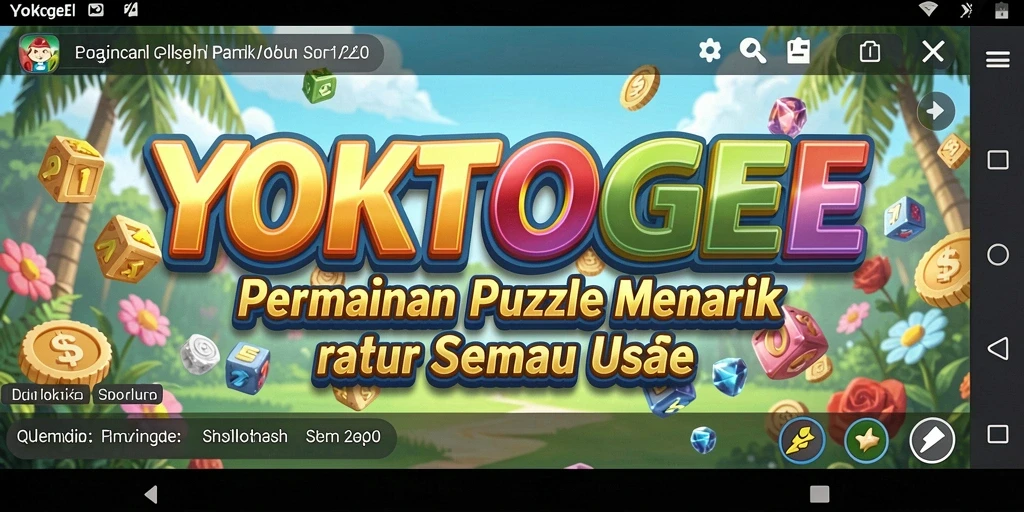 Tampilan menarik gameplay Puzzle YOKTOGEL dengan beragam level.