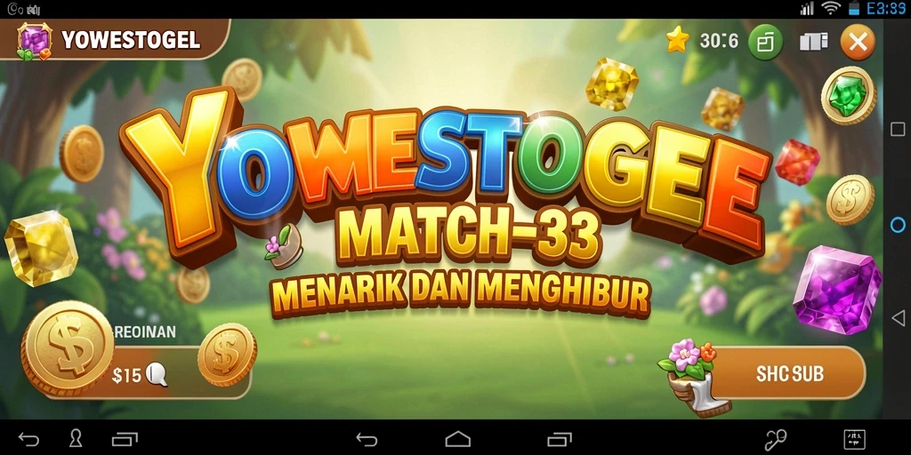 Tampilan screenshot gameplay YOWESTOGEL yang mengasyikkan dan colorful.
